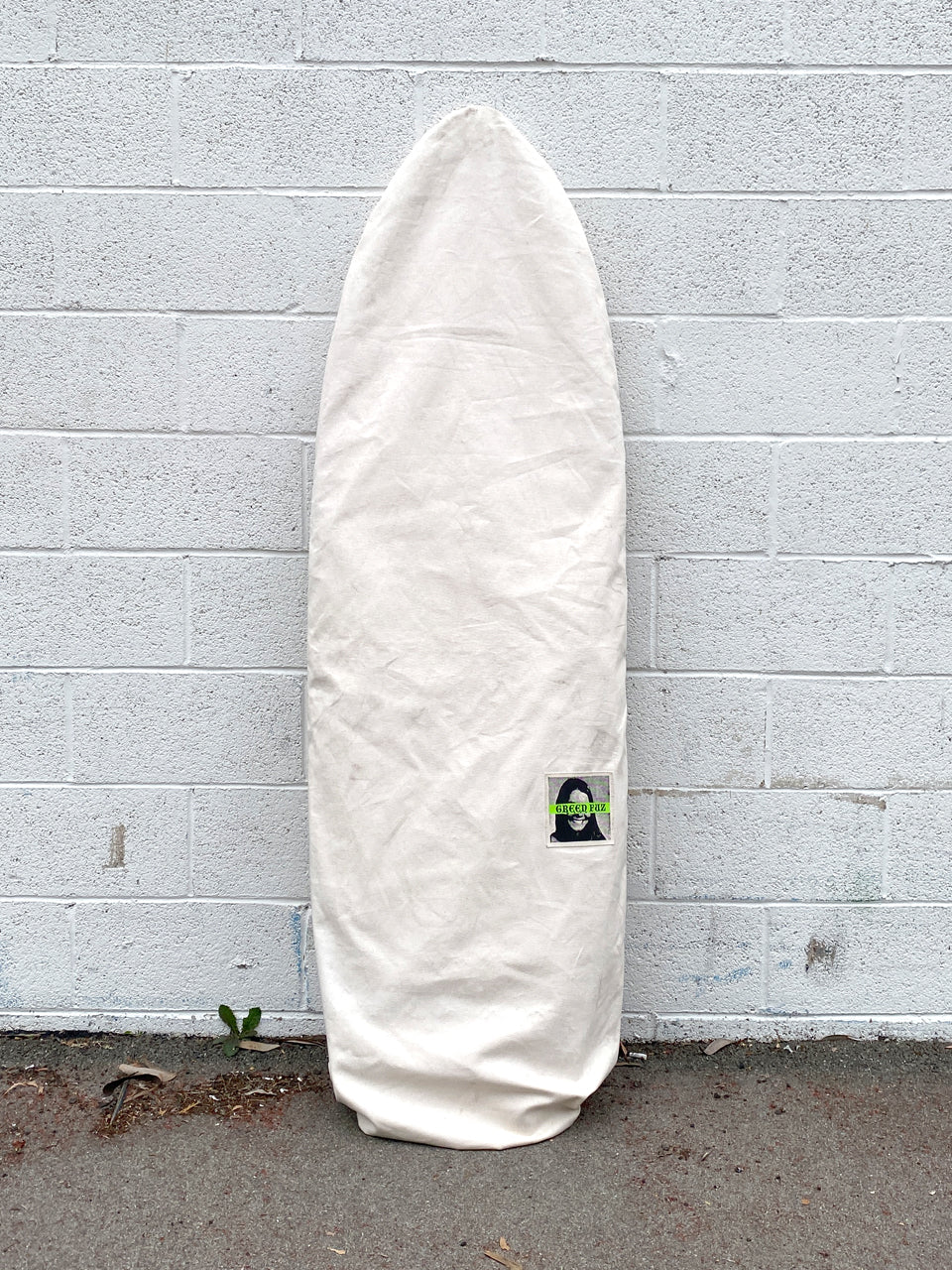 GREEN FUZ 7`0" BLANCO ROUND BOARD BAG／MADE IN USA WHITE / BROWN キャンバスボードバッグ